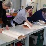 Folding paper for book binding